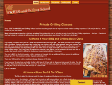 Tablet Screenshot of nwbbqandgrillingschool.com